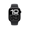 Apple/苹果 Watch Series 10 智能手表GPS款42毫米亮黑色铝金属表壳黑色运动型表带S/M MX1M3CH/B 实拍图