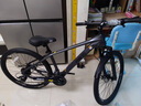 JEEP吉普山地车自行车双碟刹变速减震镁合金成人通勤越野山地车-MX100 薄墨灰【轻量高颜值镁合金车架】 26寸（适合身高145-160CM） 24速-日常通勤【加粗减震前叉】 实拍图
