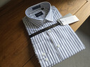 杉杉【DP免烫】长袖衬衫男纯棉条纹春秋商务正装全棉 818条纹 40 实拍图
