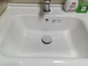 波彼（BOBI）台盆陶瓷一体盆洗手盆单盆阳台浴室柜卫生间半嵌入洗脸面盆池定制 【60*48CM】盆+弹跳下水+防臭管 实拍图