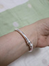 唯一（Winy）银手镯足银9999素圈开口镯子纯银饰品妈妈生日礼物送女友老婆 实拍图