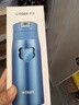 虎牌（TIGER）梦重力轻巧弹盖保温保冷杯真空户外车载水杯MCX-A351蓝色350ml 实拍图