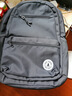 安踏（ANTA）麻薯包 男女夏季潮流双肩包电脑包学生书包校园经典复古帆布包 基础黑【24L】 均码（约24L） 实拍图