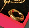 中国黄金（CHINA GOLD）莫比乌斯环黄金吊坠女足金锁骨项链爱无止境教师节礼物送女友老婆 【今/次日达】莫比乌斯吊坠+S925链 约0.3g 实拍图