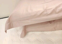 无印良品A类纯棉枕套48*74cm单只装 全棉纯色压框枕头套枕芯套  清新粉 实拍图