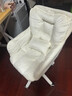 罗鹿电脑椅电竞椅办公室椅子女生学习椅座椅人体工学椅化妆椅升降转椅 米白色-双层靠背-舒适海绵款 实拍图