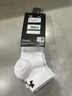 安德玛运动袜【3双】袜子跑步篮羽毛球马拉松短筒防滑男女纯棉袜子 白 M 实拍图
