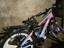 永久山地自行车成人山地车学生铝合金变速油碟刹内走线男女士单车赛车 三刀/炫彩粉/竞速轴承/一体轮毂 24寸【适合：140-170cm】 24速【定位变速器】 实拍图