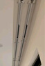 未来式铝合金窗帘轨道双轨静音顶装挂钩式伸缩滑轮滑轨滑道窗帘盒窗帘杆 双轨顶装（顺丰当天发货） 【1.45-2.7米宽度适用】可伸缩 实拍图