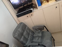 罗鹿电脑椅懒人沙发椅宿舍家用靠背椅子可调节办公椅学生折叠椅电竞椅 百搭灰+储物袋【靠背五档调节】 实拍图