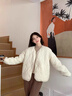 名创优品（MINISO）棉衣男款2026新款冬季菱格外套情侣防寒服轻薄保暖内胆百搭棉服男 【无领棉服】浅咖 L 175(体重120-140斤) 实拍图