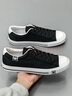 回力 经典系带百搭男女情侣款纯色低帮休闲帆布鞋 WXY709T 黑色 44 实拍图