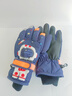 牧萌儿童手套滑雪手套男童骑行防水小孩玩雪卡通保暖手套 藏青色 XL 实拍图
