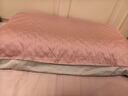 罗莱家纺纯棉全棉60支贡缎简约单人拆件枕套一对装纯色丝滑 伊斯卡恩枕套-粉色 60支 一对 48cm*74cm 实拍图