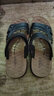 卡帝乐鳄鱼（CARTELO）真皮凉鞋男透气头层牛皮沙滩鞋男士户外两穿凉拖鞋9252 黑色 43 实拍图