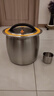 欧德罗食品级304不锈钢米桶24斤装米缸家用防虫防潮密封面桶储米杂粮桶 12L装20斤米桶-EM26RT 实拍图