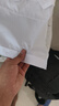 罗蒙（ROMON）纯色商务职业正装男士白衬衫工装男装短袖衬衣男CS72白色4XL 实拍图