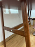 全品屋餐桌椅组合家用饭桌子小户型简约公寓快餐出租商用长方形电脑桌 胡桃木色 120cm 【宽60CM】单桌子 实拍图