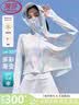 浪莎防晒衣女夏季新款防紫外线宽松短款外套时尚洋气炫彩防晒斗篷开衫 爱丽丝蓝 【冰川纤维 UPF300+】 均码 【适合80-150斤】 实拍图