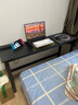 馨美凯电脑桌台式家用简易书桌办公桌简约现代工作台租房卧室学习写字桌 【单桌1.6cm厚桌面】黑架+碳纤色 长140cm*宽40cm*高74cm 实拍图