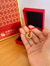 中国黄金（CHINA GOLD）足金吊坠男女款花丝镂空平安扣项链红绳挂坠情人节生日礼物送女友 【今/次日达】平安扣吊坠+古法金珠【红绳】约0.9g 实拍图