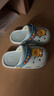 B.Duck小黄鸭童鞋儿童拖鞋男童透气洞洞鞋女童可爱家居鞋0955月色28 实拍图