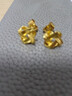 JBV999足金如意结耳钉黄金5G复古中国结耳环24K纯金 实拍图