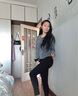 笙格儿德绒秋裤女加绒打底裤春薄绒裤内穿大码紧身线裤保暖裤子女秋冬季 黑色 L(95-115)斤 实拍图
