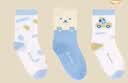 全棉时代儿童抗菌袜子3双 蓝几何+背带熊+小汽车    5-7岁 18-20cm 实拍图