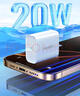 绿联20W充电器适用苹果17充电头Type-C快充iPhone17/air/16e15ProMax14/iPad小米华为手机氮化镓平板 实拍图