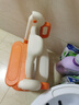 世纪宝贝（babyhood）儿童马桶辅助器 宝宝阶梯架坐便圈扶手架座便器 PU软坐垫 清新橙 实拍图