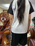 美津浓（MIZUNO）儿童运动套装男女同款2024夏季新款运动T恤休闲短裤 黑白 TZ24230273 160cm (建议身高155-160cm) 实拍图