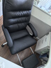 顾全老板椅可躺办公椅真皮家用工学椅午休转椅电脑椅子C533黑皮 实拍图