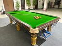 都格台球桌标准型钢库家用斯诺克商用成人球桌子中式黑八室内 9尺 银腿-【高配】-木库-大理石 实拍图