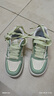 回力（Warrior）官方女鞋板鞋女秋季厚底百搭透气小白鞋女士运动休闲鞋子女米绿38 实拍图