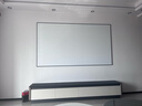 JCONG【免费安装】菲涅尔抗光投影幕布家用办公金属画框幕布家庭影院背景墙三色激光电视壁挂投影仪硬屏 高级白软 100英寸 实拍图