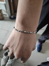 芯奢钛钢男士手链潮流简约莫比乌斯男生手环小众设计菱形学生情侣手链 扭曲手链 实拍图