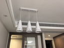 雷士（NVC）LED餐吊灯餐厅吧台灯具现代简约 白色餐吊 NDBD03A/2-005 实拍图