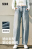 森马（Semir）森柔牛仔|牛仔裤女宽松锥形裤舒适2025春季长裤显高109125124003 实拍图