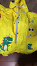 牧萌儿童雨衣男童连体套装防水全身幼儿园女孩小童 活力黄恐龙 XL 实拍图
