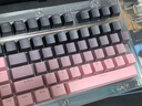 罗技（Logitech）K845机械键盘 有线键盘 办公电脑打字键盘  电竞游戏发光全尺寸个性化定制键帽 K845红轴+黑莓透光键帽+桌垫 实拍图