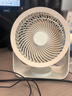 艾芭莎桌面小风扇家用【空气循环扇】学生宿舍台面小风扇办公室桌面小风扇长续航静音迷你壁挂两用电风扇 【白色插电版】超长续航 | 可挂可立 |静音循环风 实拍图