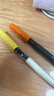 百乐（PILOT）Kakuno笑脸钢笔小学生3-6年级可换墨囊练字专用钢笔儿童书法笔签字笔文具套装 淡黄色白杆 F尖 实拍图
