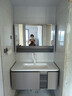 浴百家卫生间浴室柜陶瓷一体盆柜洗手盆柜组合洗漱台悬挂式洗脸盆柜肤感 100cm多功能镜柜+圆角陶瓷盆 实拍图
