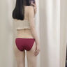 町苧内裤女士性感纯棉裆纯欲冰丝无痕少女蕾丝夏季薄款火辣丁字裤 可备注颜色【随机三条装】 M（80-110斤） 实拍图