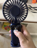 COZA【金榜推荐】手持小风扇迷你便捷折叠支架usb风扇桌面挂脖式户外学生宿舍办公室充电随身小电扇 轻奢蓝丨可用6天丨5档强风丨智能数显丨带底座挂绳 实拍图