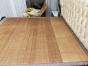 竹席竹藤席子凉席直筒折叠加厚冰丝1.8m床垫双面1.5冬夏两用1.2床 反面藤席（加厚）宽度无中缝 1.8m宽*2.0m长【加厚加重】 实拍图