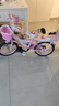 鑫旺彤自行车儿童3-6-10岁单车男女童轻便脚踏车辅助轮5岁女孩车公主车 粉色【加宽加大坦克轮】 16寸 适合身高105-125cm 实拍图