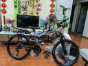 凤凰折叠山地车自行车变速软尾越野骑行成人男士女式初中生青少年单车 消灰辐条/折叠双减震/建大轮胎 24英寸【适合145-170cm】 24速(35%客户选择) 实拍图