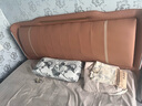 现货】轻奢真皮床主卧现代简约双人床婚床1.8米高箱储物软包皮床 豪华真皮单床+送货入户 1.8米*2米框架结构 实拍图